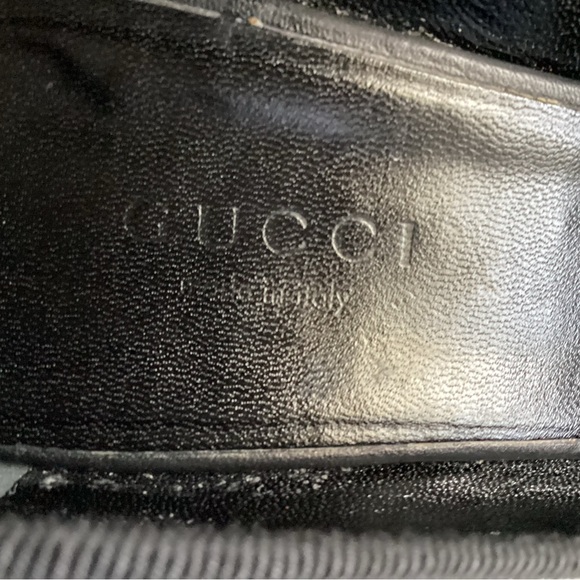 Authentic Gucci Cellarius Peep-Toe Wedge, Size 5.5 - Picture 8 of 12